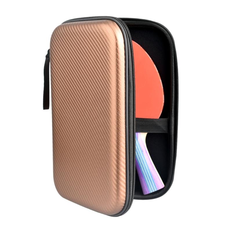 Square Table Tennis Rackets Case Pingpong Paddle Storage Bag Waterproofs Table Tennis Paddle Hard Case Zippers Handbag