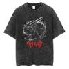 Berserk Guts Manga Panel Vintage Washed Oversized T-Shirt | Unisex Dark Fantasy Anime Streetwear Tee