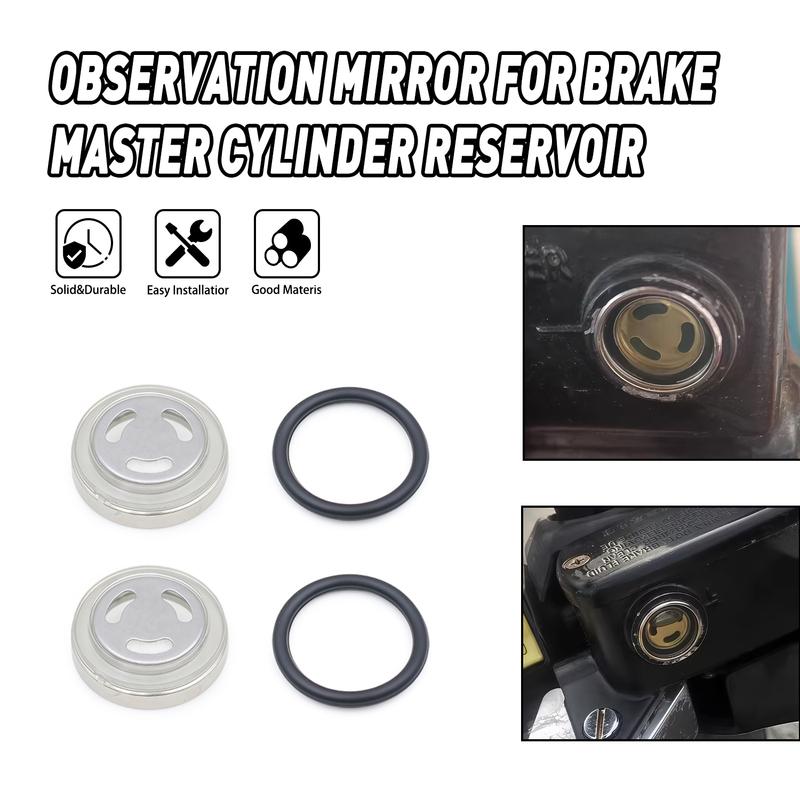 18mm Motorcycle Brake Master Cylinder Reservoir Sight Glass Len Gasket Universal Accessories Brake Master Cylinder Kit