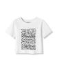 AVANDRESS Letter Crop T-Shirt - 3Col