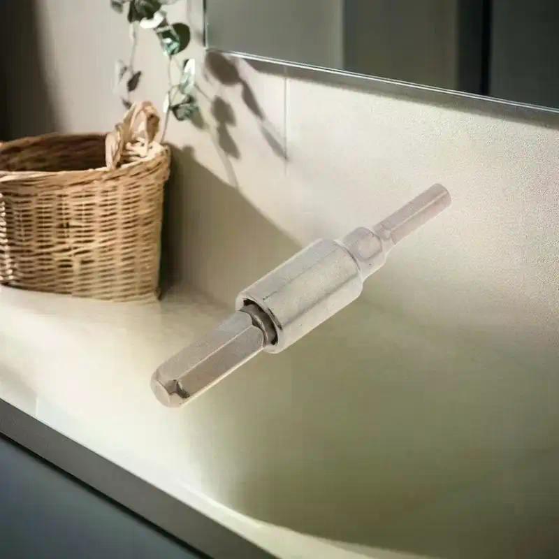 1/2 Adet 4MM'den 6.3MM'ye Altıgen Transdüser Adaptör Soketi Manyetik Parçalar Tornavida Matkap Uçları El Aleti İçin