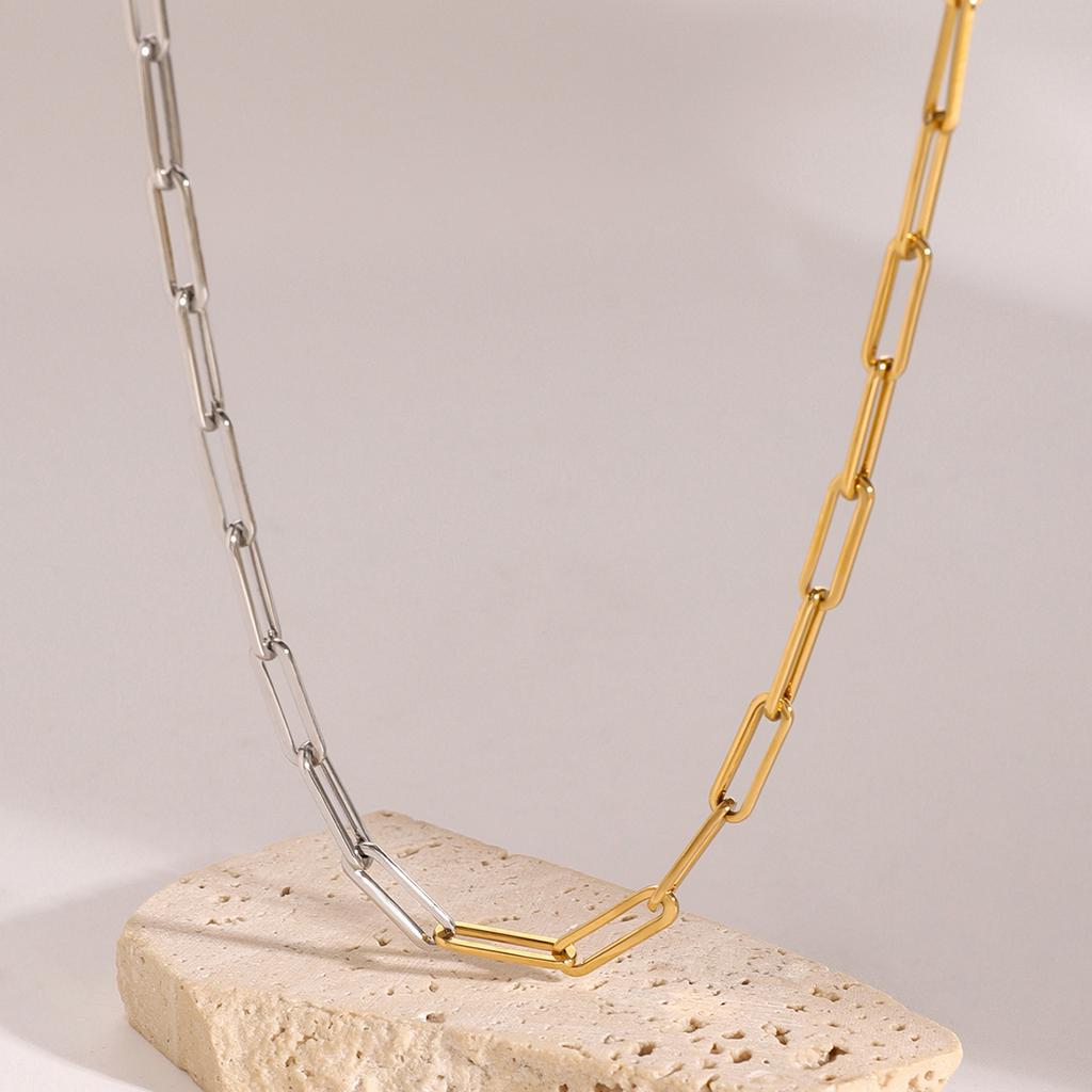  Stainless Steel Chain Necklace for Women High Quality 18 K PVD Plated Statement Collar DIY Collar Jewelry