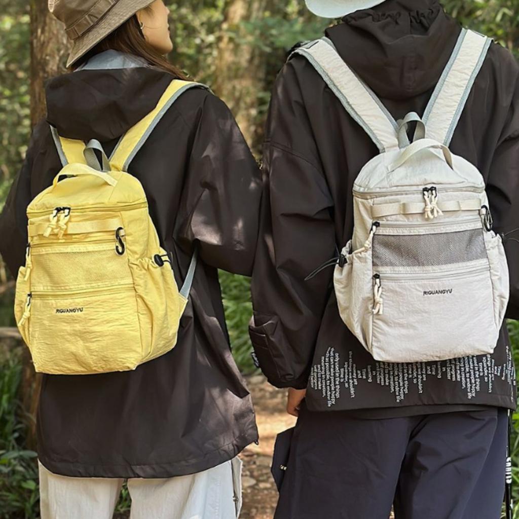 Schoolbag New Ins Lightweight Outdoor Sports Mountaineering Backpack Fashion Contrast Color Lightweight Leisure Travel Commuter Backpack