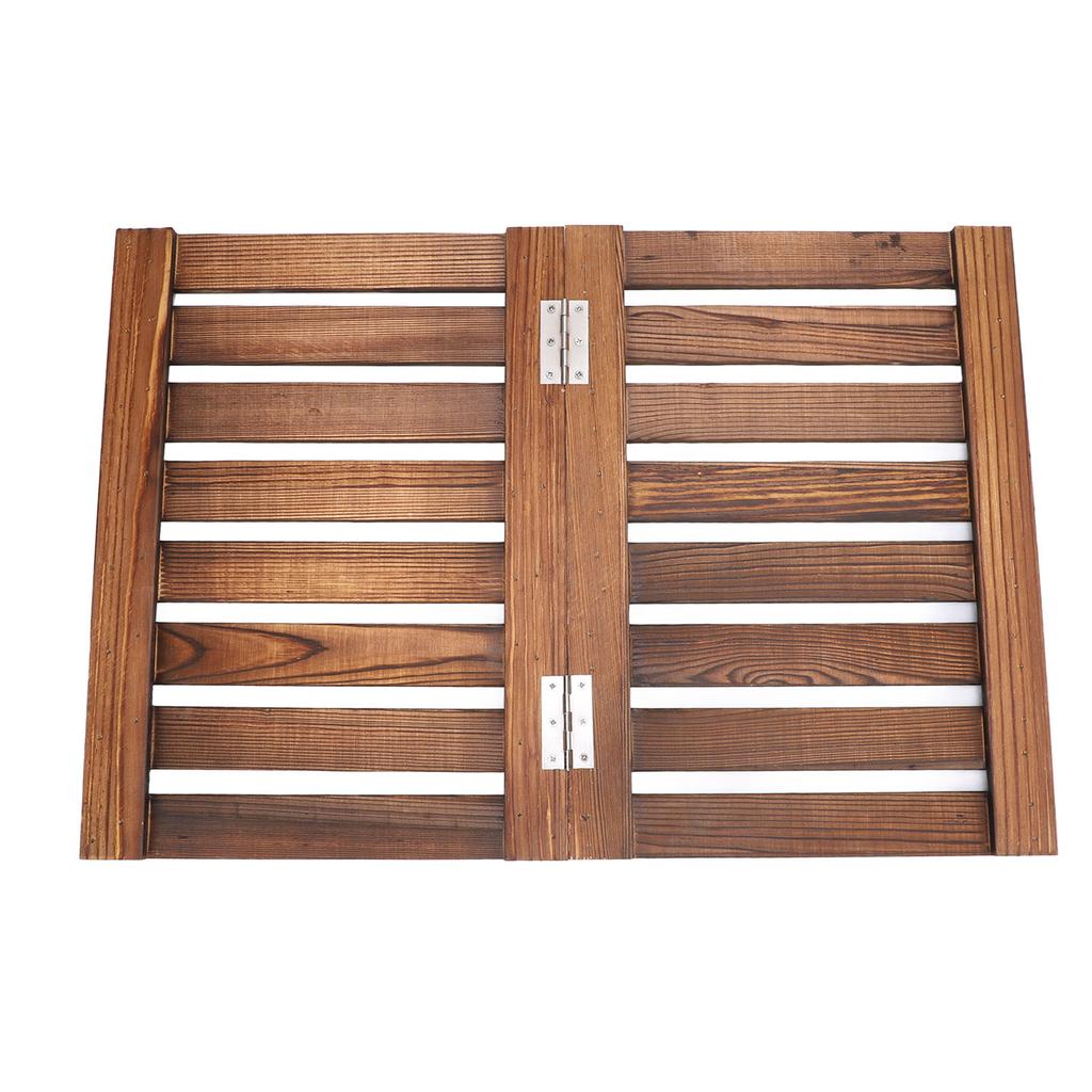 Bath Mat Foldable Wood Shower Mat Anti Slip Bathroom Mat Versatile for Indoor Outdoor Use Floor Mat for Spa Sauna Pool