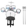 Kids Drum Set Cartoon Drums Kit Educational Child Musical Instrument Boys Drum ToyBlue