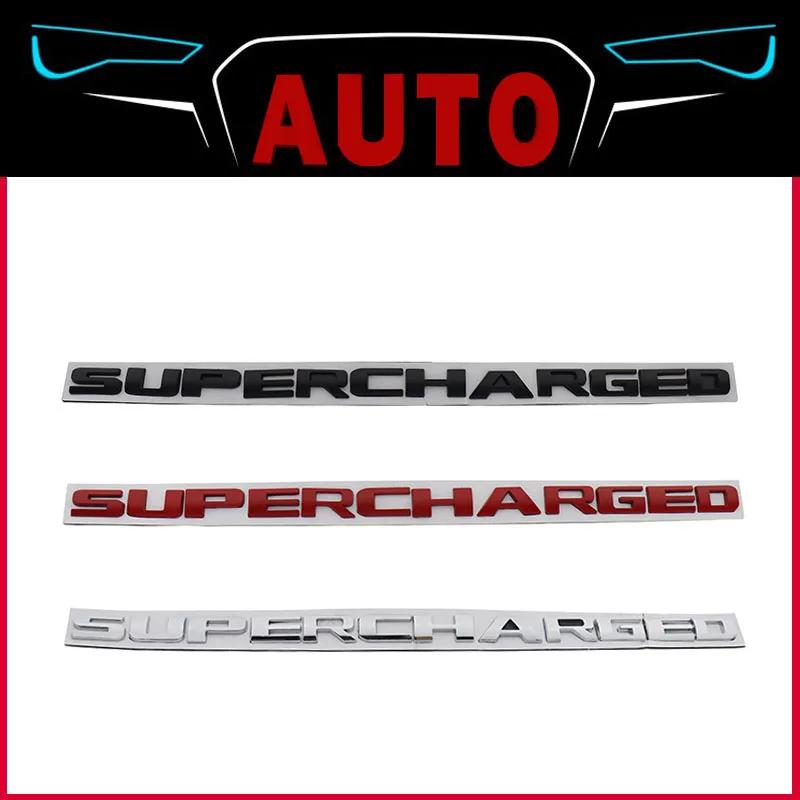 AAWZ1 Badge Sticker 3D Supercharged for Sport Car Fender Side Trunk Nameplate Decal Emblem