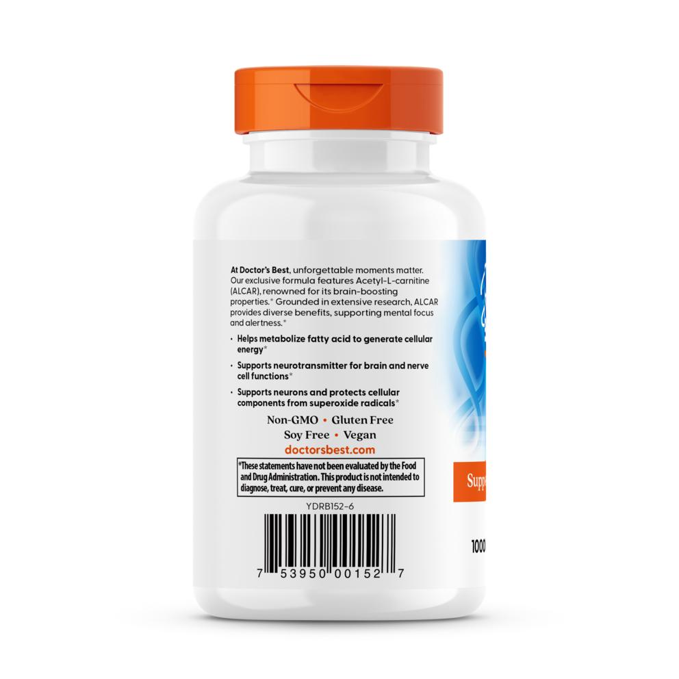 Doctor's Best Acetyl-L-Carnitine 500mg Veggie Caps