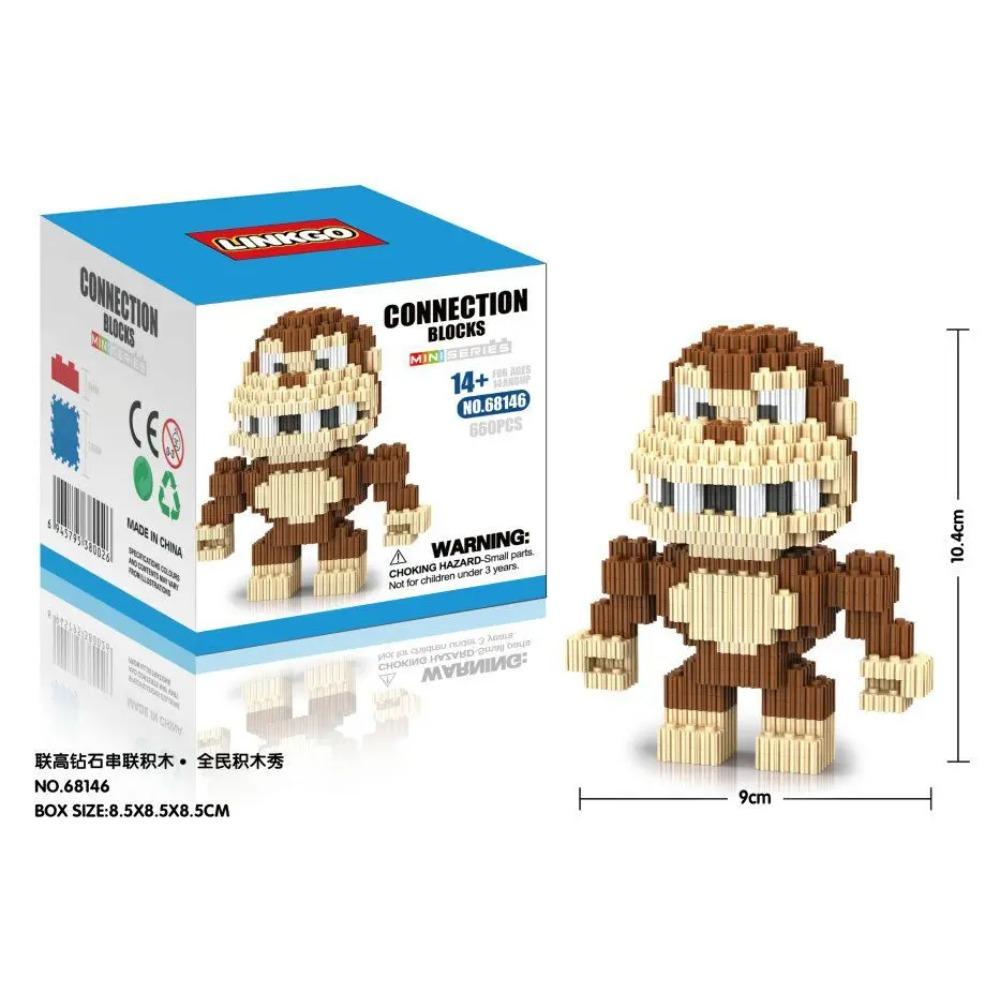 

Linkgo Connection Blocks DIY Building Bricks Micro Pixel Brinquedo Monkey 3D Anime Auction Juguetes Kids Toys Christmas Present