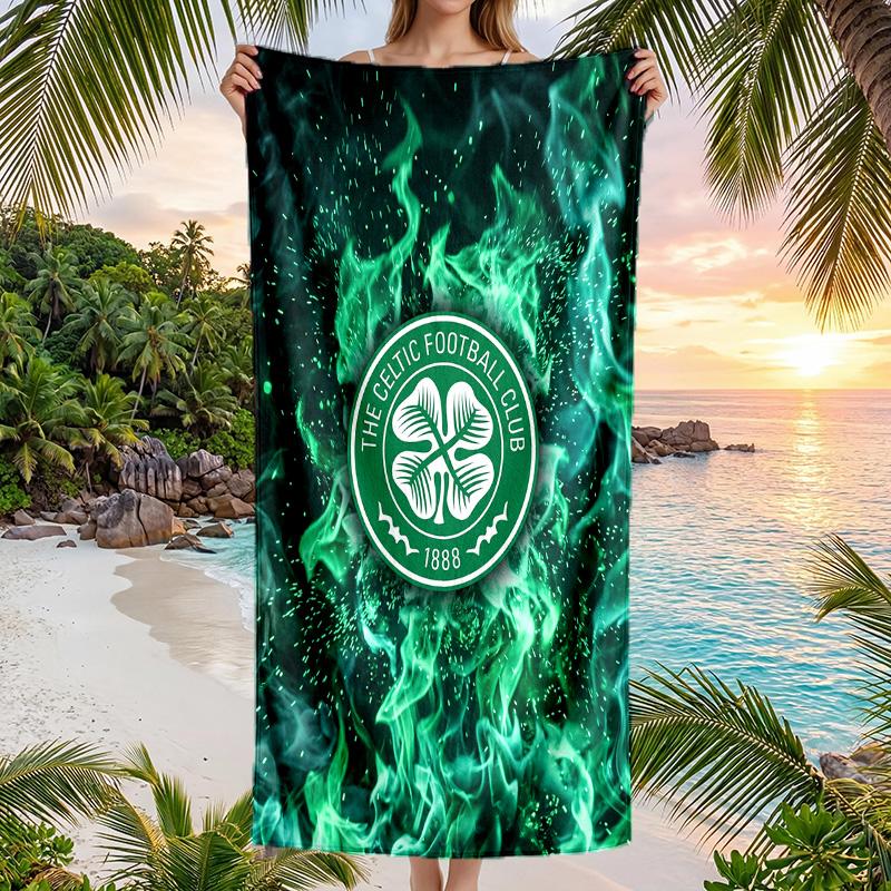 Asciugamano da Spiaggia Celtic FC Asciugatura Rapida Microfibra Assorbente Portatile da Viaggio Asciugamano da Nuoto