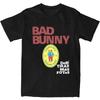 Men Women Bad Bunny DTMF Album With Bear Cartoon Debi Tirar Mas Fotos Shirt 100% Cotton Graphic Printed Tee Shirts Top Clothing