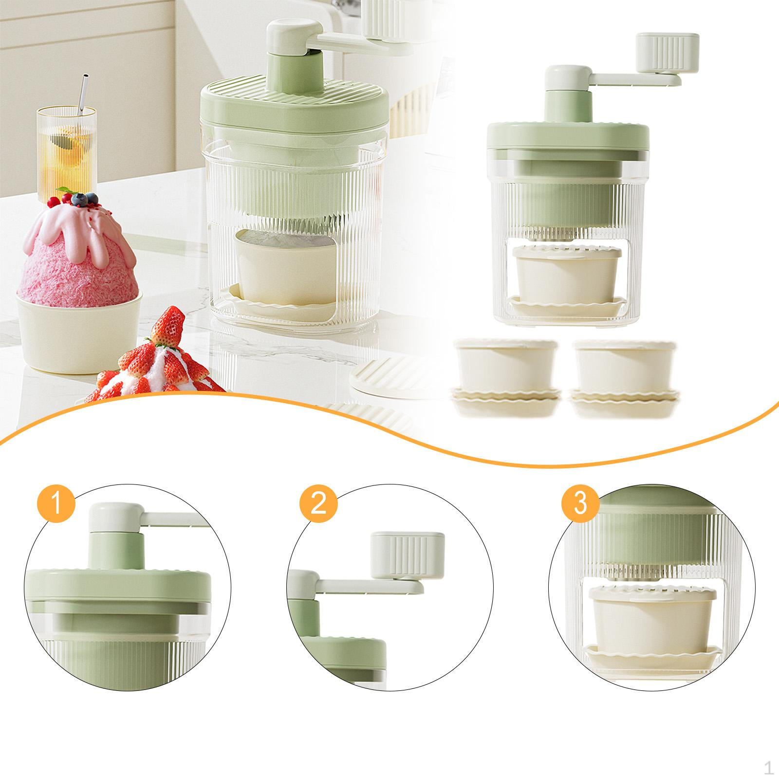 

Ручной лед для снежных конусов и для дома или уличных посиделок with 2 Bowl