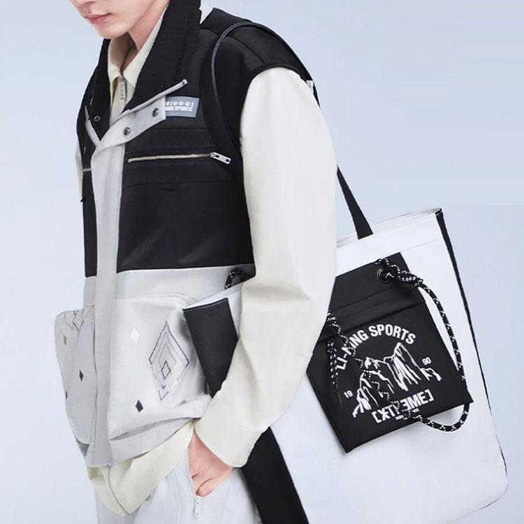 Li Ning Casual Sports Loose Stand Collar Vest Men Vests Glacier-Gray AMDS011-2