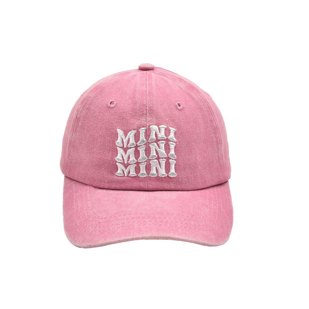 Unisex Mama Mini Parent-Child Embroidery Wash Baseball Caps Spring And Autumn Outdoor Adjustable Casual Hats Sunscreen Hat