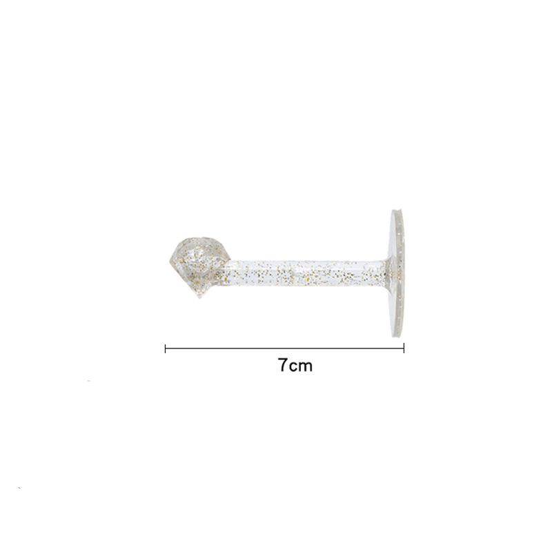 

Diamond Adhesive Wall Hooks for Hair Accessories & Keychains - No-Drill Rubber Bands Organizer