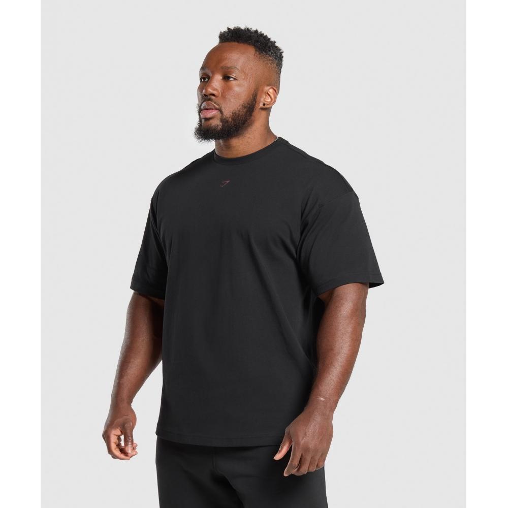 Gymshark Heavy DuTy T shirT Black A2b8k Bb2j