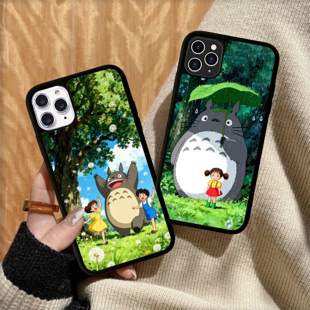 Cute T-Totoroes For iphone 17 Air 16 15 14 13 12 11 Pro Max TPU+PC Plus Shockproof Back Phone Cover