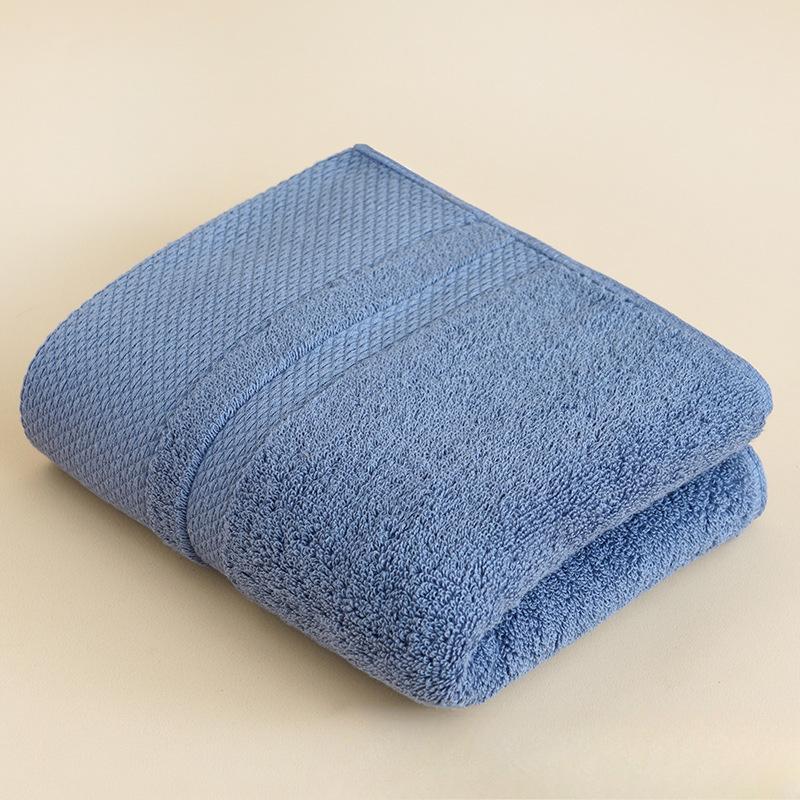 Cotton Towel Thickened Combed Velvet Cotton Adult Face Washing Household Gift Plain Color Block Absorbent Facial Towel
