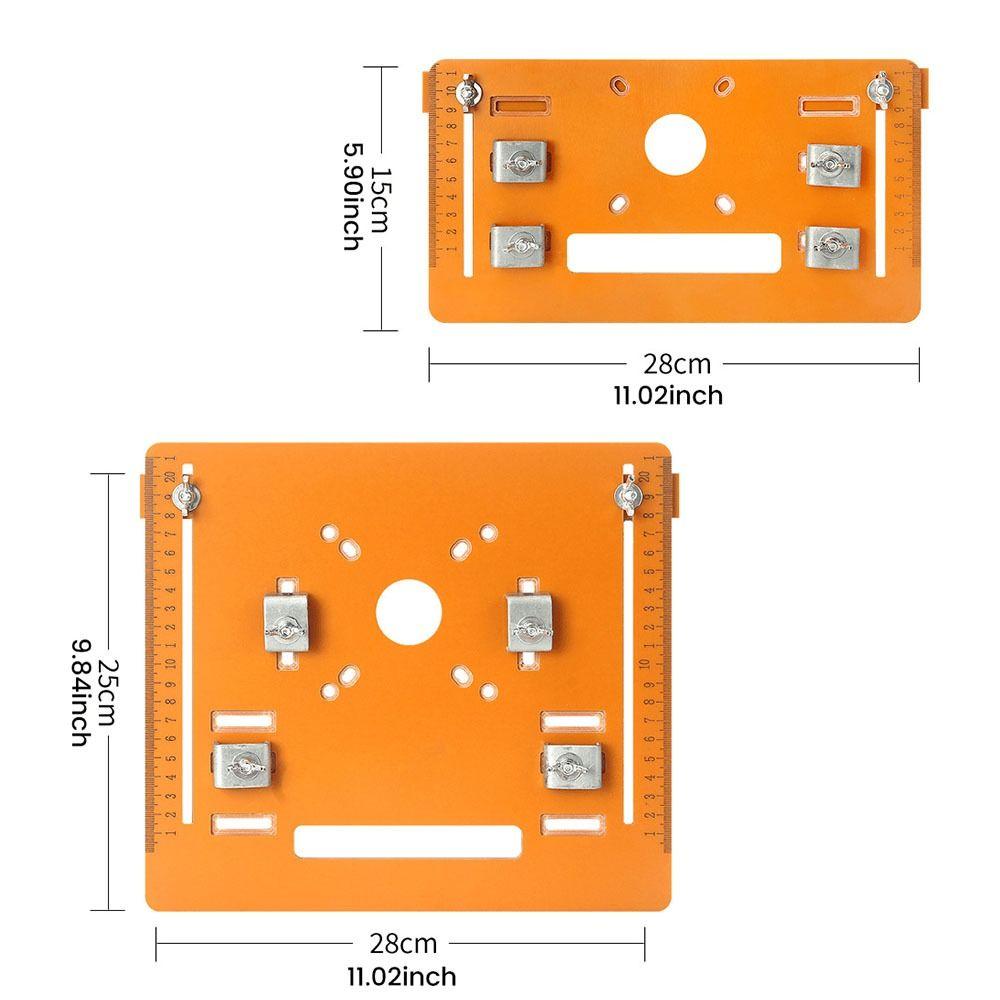 Cutting Machine Base Plate Saw Guide Plate 45° Diagonal Cutting Guide Rail Bottom Plate