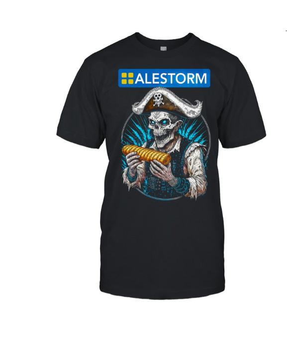 Alestorm Pirate Drinks Tee – Rum, Beer, Greggs  Mead Unisex Metal Shirt