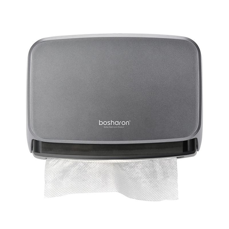 Hotel Luxury Hand Wall Mount Plastic Waterproof square Toilet Tissue Box Paper Holder Sliver Tissue Paper Towel Dispenser серый