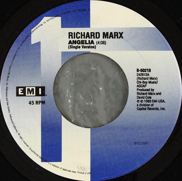 

7inch Record RICHARD MARX - Angelia B50218 EMI USA 1989 US Rock Used