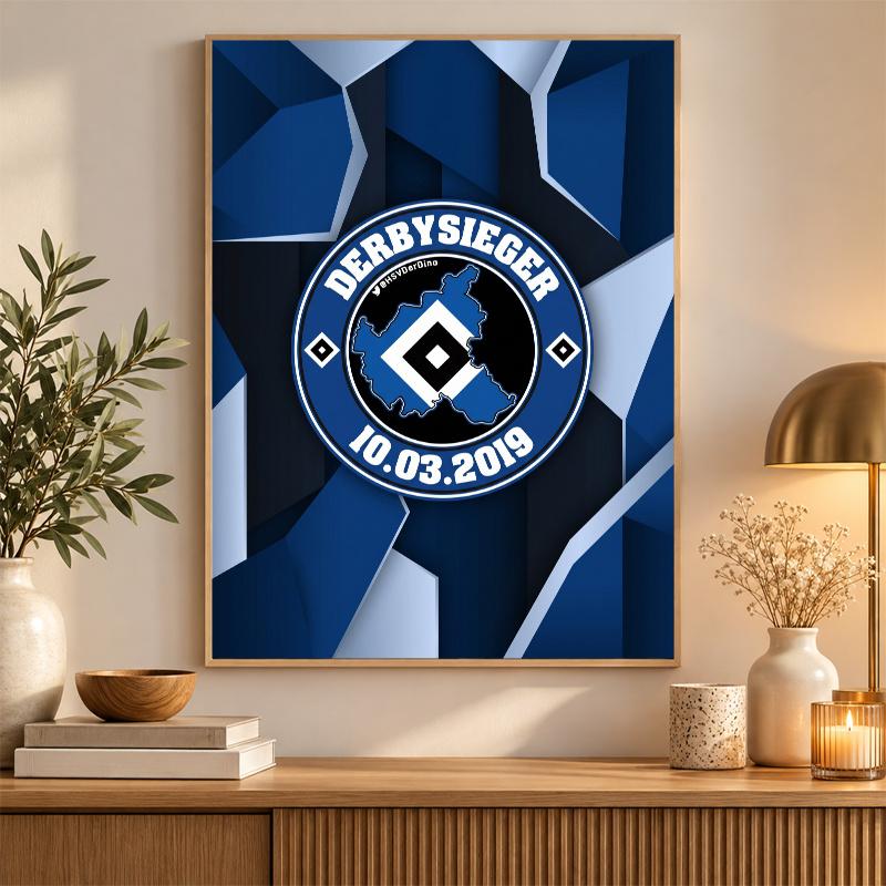 Hamburger SV Football Diamond Painting Kit 5D Full Drill DIY Diamond Mosaic Wall Art Home Decor