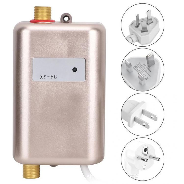 3800W Electric Water Heater Instantaneous Tankless Instant Hot Water Heater Shower Flow Water Boiler