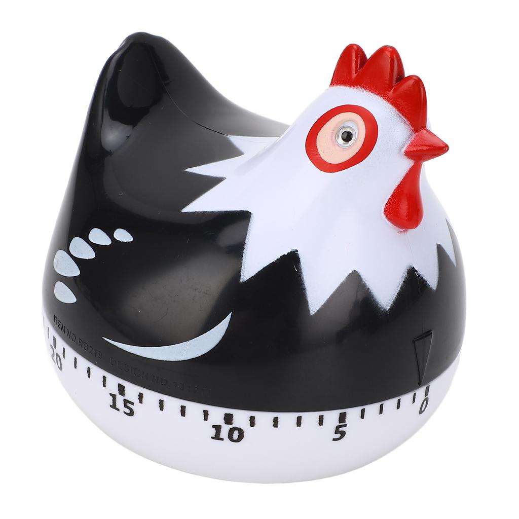 Timer da Cucina con Motivo Pollo, Timer da Forno con Forma Carina, Promemoria Meccanico a Conto alla Rovescia da 60 Minuti per Cucinare