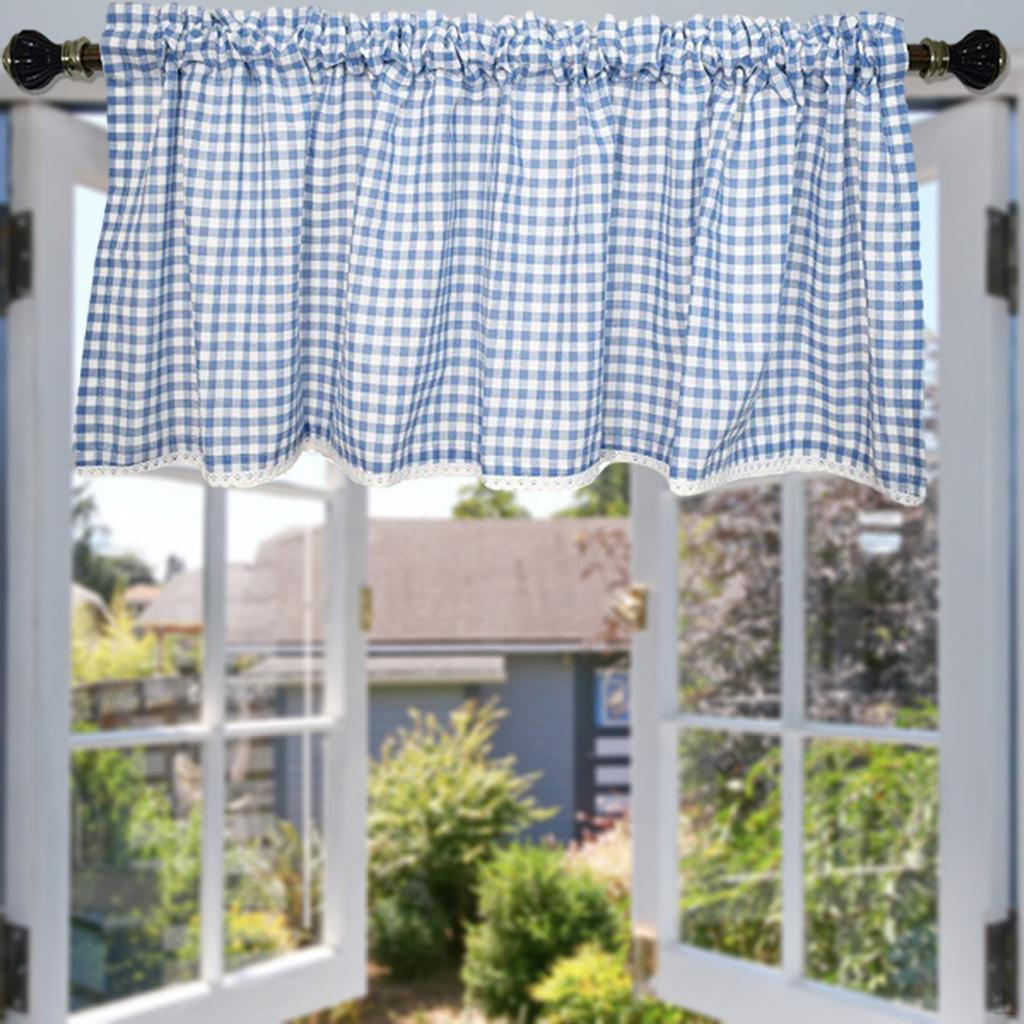 Klassisches Spitzen-Fenstervorhang-Set für Badezimmer- und Küchendekoration