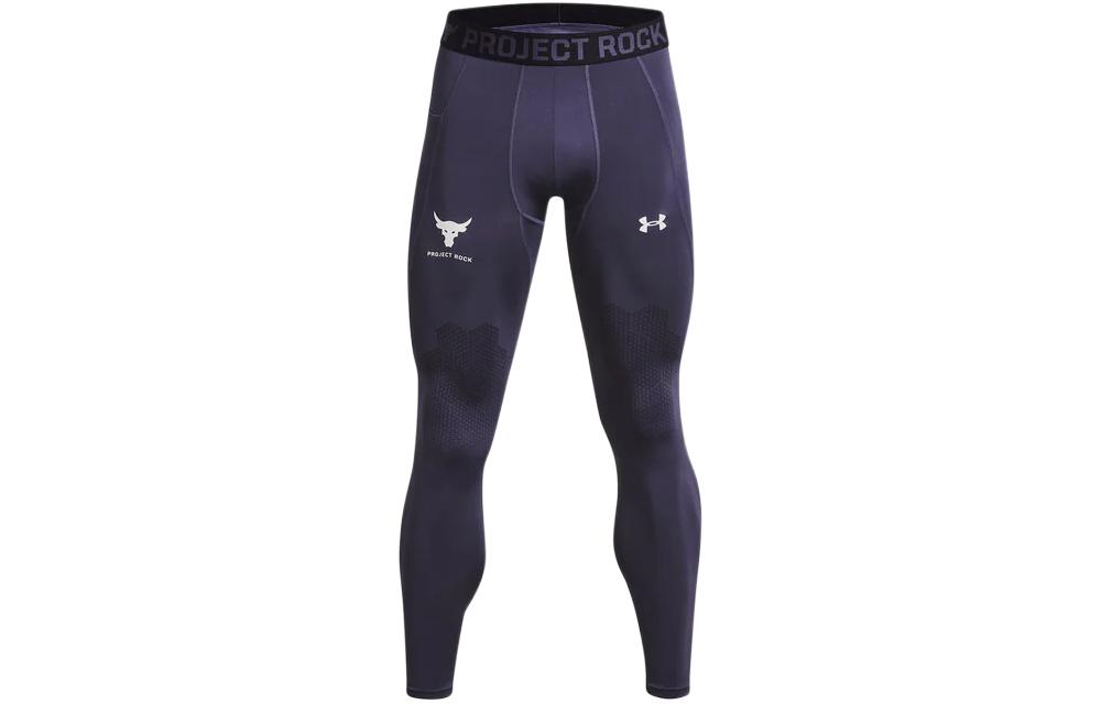 Men's Pants Under Armour Project Rock Turfgear Armorprint Sports Pants Men's Marine Blue