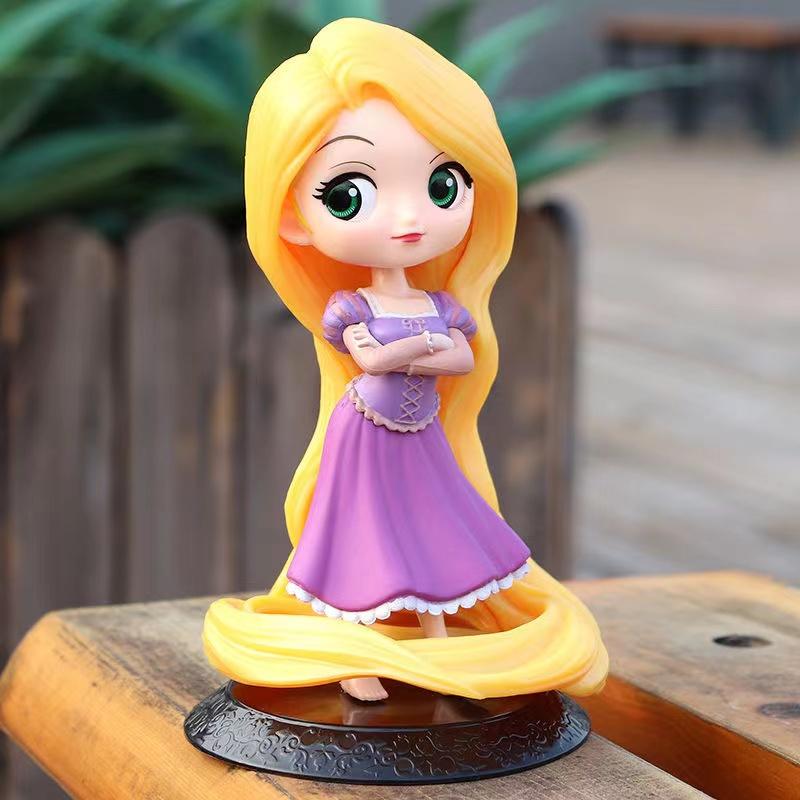Disney 11cm Rapunzel Tangled Action Figure Model Anime Mini Decoration PVC Collection Figurine Toy Model For Kid Girl Gift