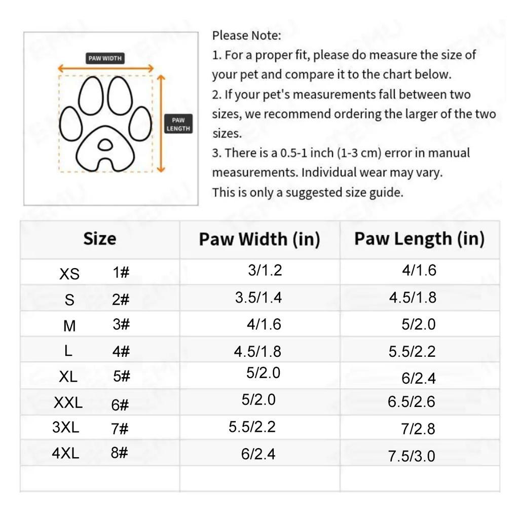 Classic Plush Linning Small To Large Dog Shoes with Hook Loop Closure Bulldog Booties Plush Outdoor Non-Slip Pet Puppy Winter S