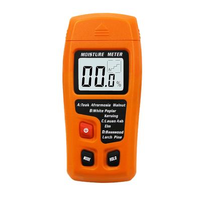 Digital Wood Moisture Meter Pin Type LCD Backlit Portable Wood Moisture Tester 4 Modes Switchable
