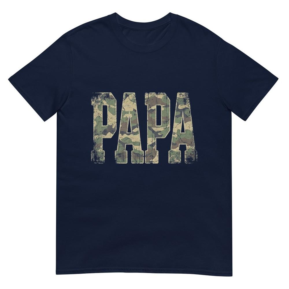 Retro Camo Dad Camouflage Dad Fathers Day Tshirt S