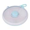 Rotating Snack Box With Lid 5 Compartment Dispenser Damp Proof Sealed Portable Kids Fruit Rotating