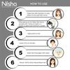 Nisha Natural Henna Powder Hair Color Natural Black Herbal Conditioning Dye For Soft Shiny Hair Men Women 25g X Pack of 8