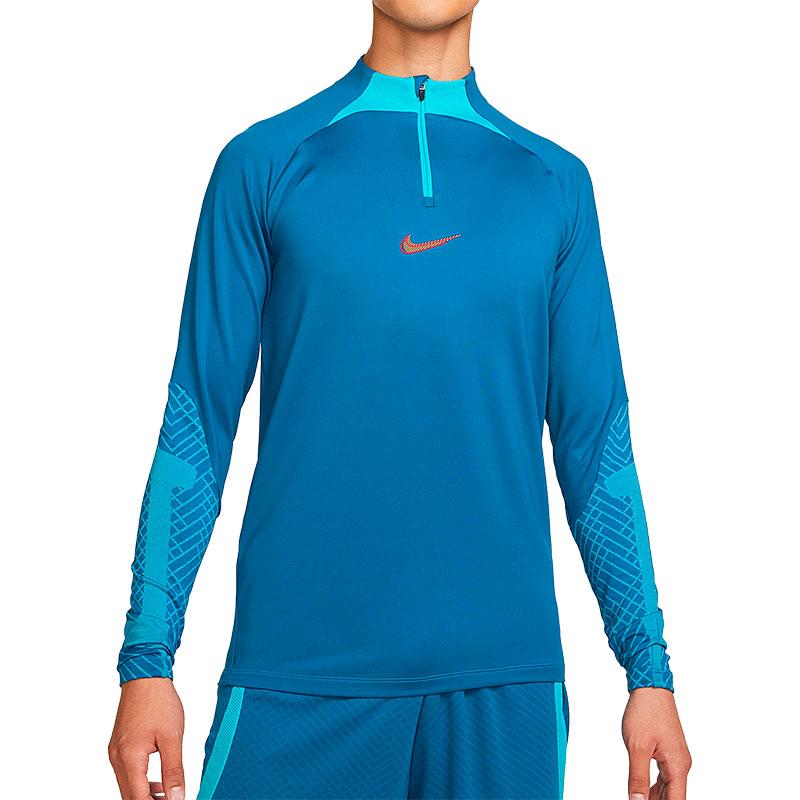 Nike T Shirts Men's Blue Stand Collar Moderate Straight Fit DH8733-407