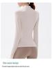 High-Collar Quick-Dry Slim Fit Yoga Jacket with Non-Slip Zipper for Women