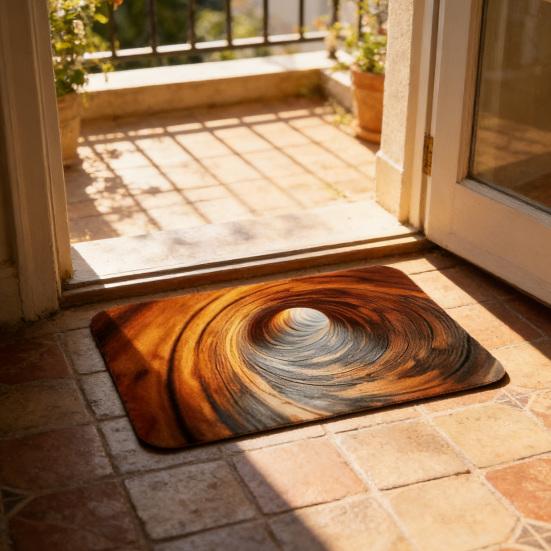 Fußmatte 3D Optische Illusion Muster Staubentfernung Rutschfest Türmatte Farbverblassend Antistatisch Eingangsmatte Reinigungsmatte