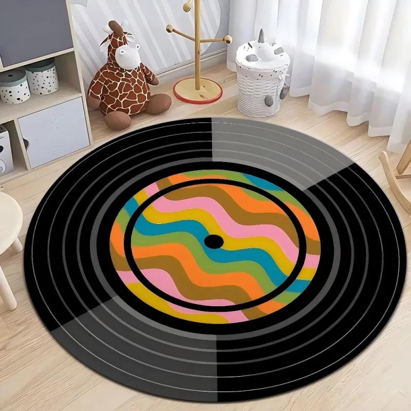 CD Cartoon Circular Carpet Floor Mat Living Room Sofa Mat  Sports Room Bed Rug Carpet Any Design Decoration