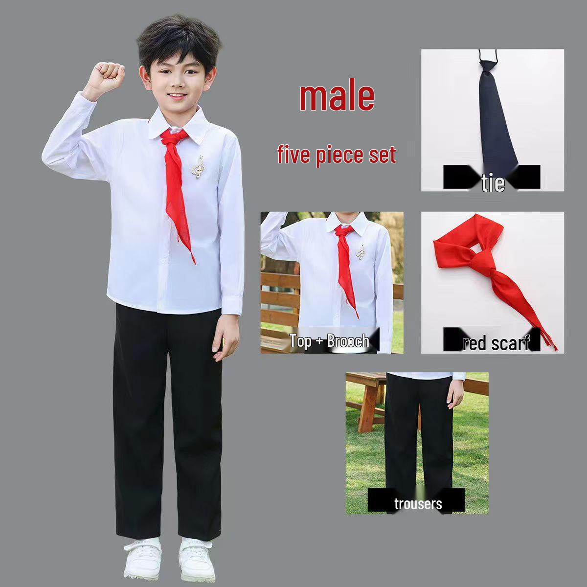 June 1st Children s Performance Costumes: Flag Bearer, Poetry Recitation, and Choir Costumes for Primary and Kindergarten Summer Events 130 cm