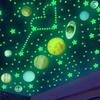Luminous Stars Wall Stickers DIY PVC Glow In The Dark Planet Wall Decals Ceiling Stars Planets Stickers Home Decoration