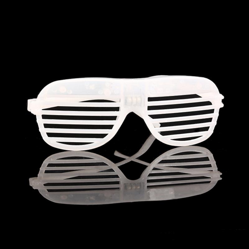 3 Neon Colours Eyeshade Lampshade Luminous LED Glasses for Christmas Party Mardi Gras Decor and Festive Party Glasses