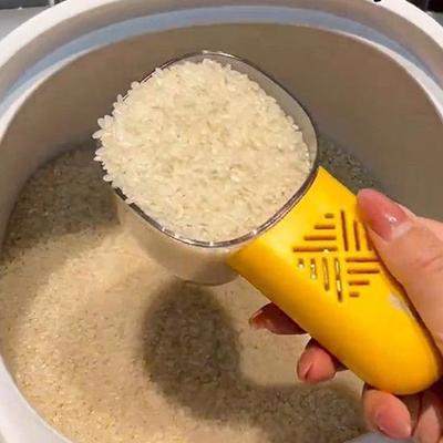 W Scale Measuring Flour Rice Scoop Kitchen Rice Scoop Multifunctional Moisture And Insect Prevention Grains Digging Noodle Scoop