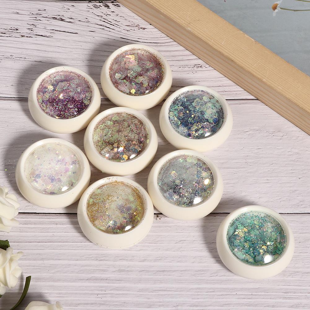 8 Colors Nail Sequins Nail Art Decoration Shining Sequins Accessory for Nail Art Salon
