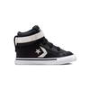 Converse Pro Blaze Strap Casual High-Top Skate Shoes Baby Sneakers Black White 772130C