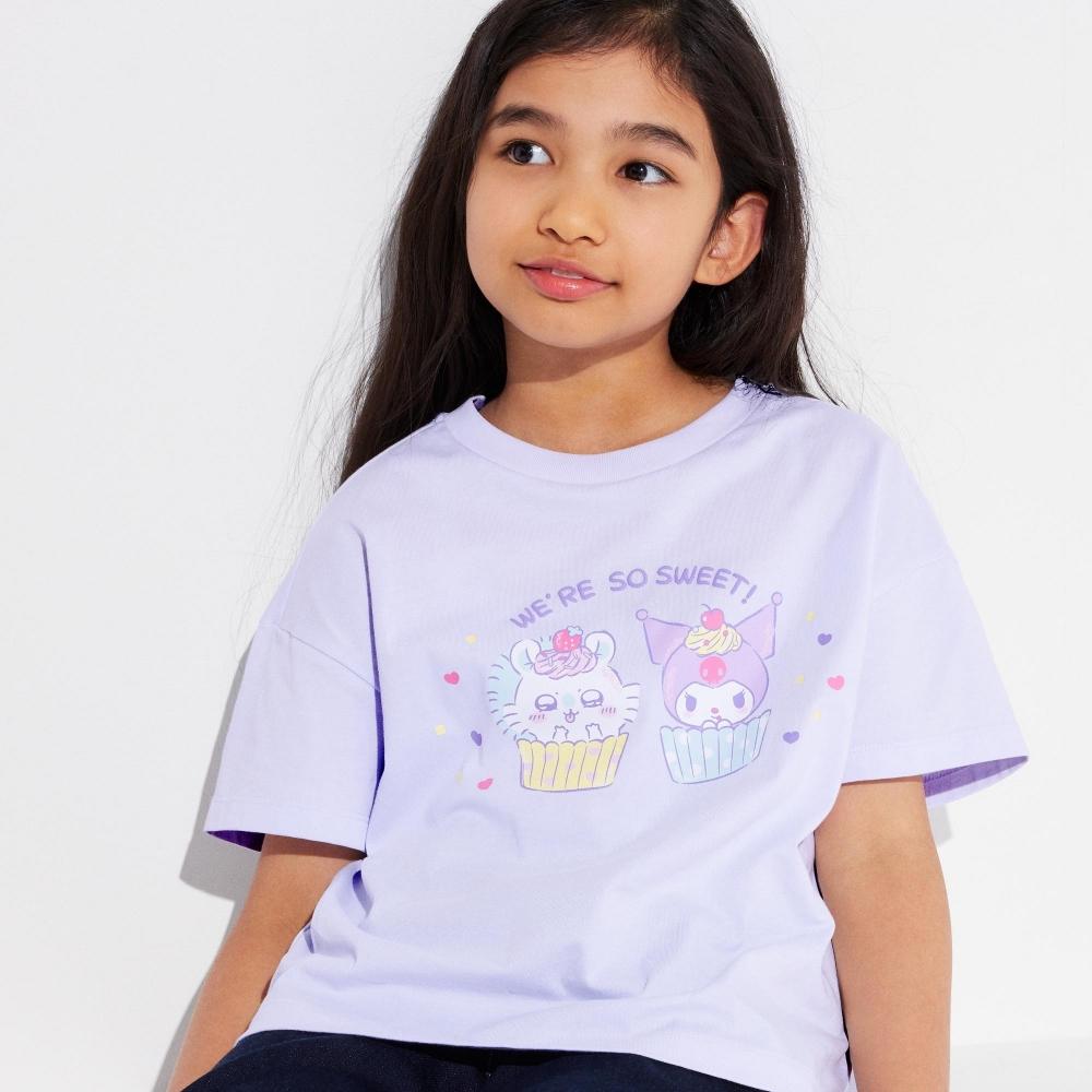 

Футболка UNIQLO GIRLS CHIIKAWA SANRIO UT с рисунком, короткий рукав E