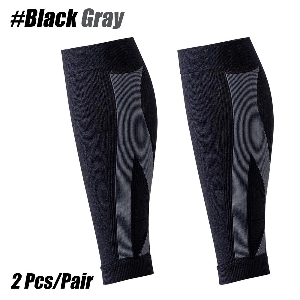 1Pair Calf Compression Sleeves For Men Women - Footless Compression Socks Support For Varicose Vein, Nursing, Pregnancy, Running