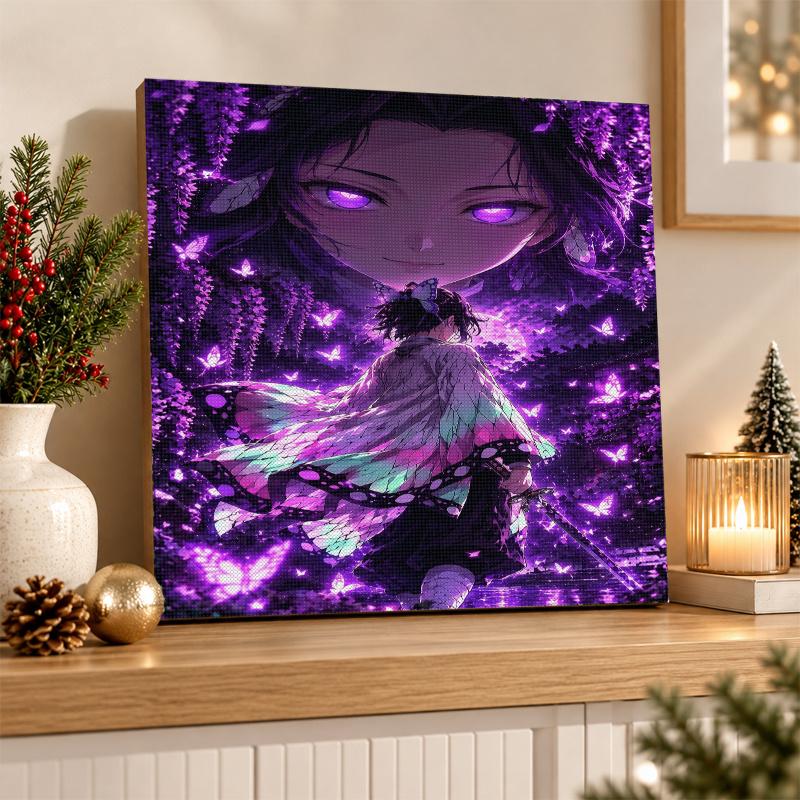 Demon Slayer Diamond Painting Kit 5D Full Drill DIY Diamond Mosaic Wall Art Home Decor