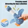 Dog Teething Toy Wild Goose Chew Toy Mental Stimulation Dog Toy with Built-In Squeaker Tough Fabric Puppy Teething Relief Toy